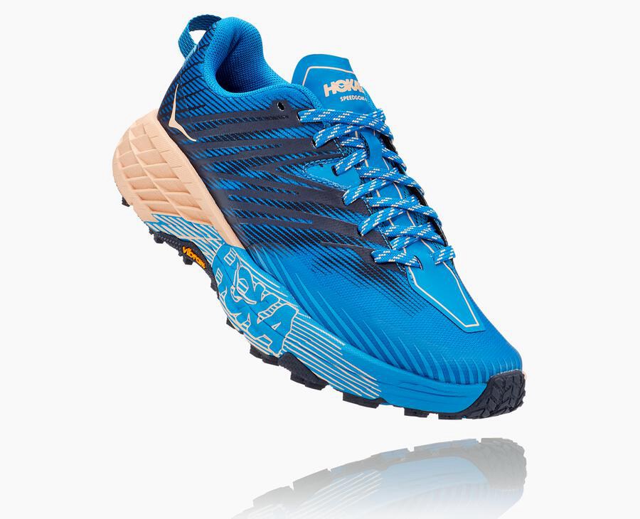 Dámske Trail Tenisky Hoka One One Zlavy - Speedgoat 4 - Modre 29056-ULEY